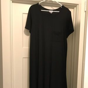 SOLID BLACK LuLaRoe Carly Dress